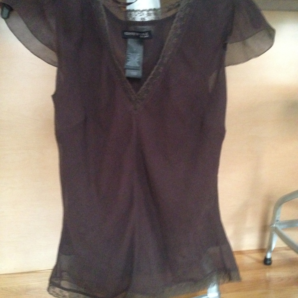 Kenneth Cole 100% Silk Top with Lining